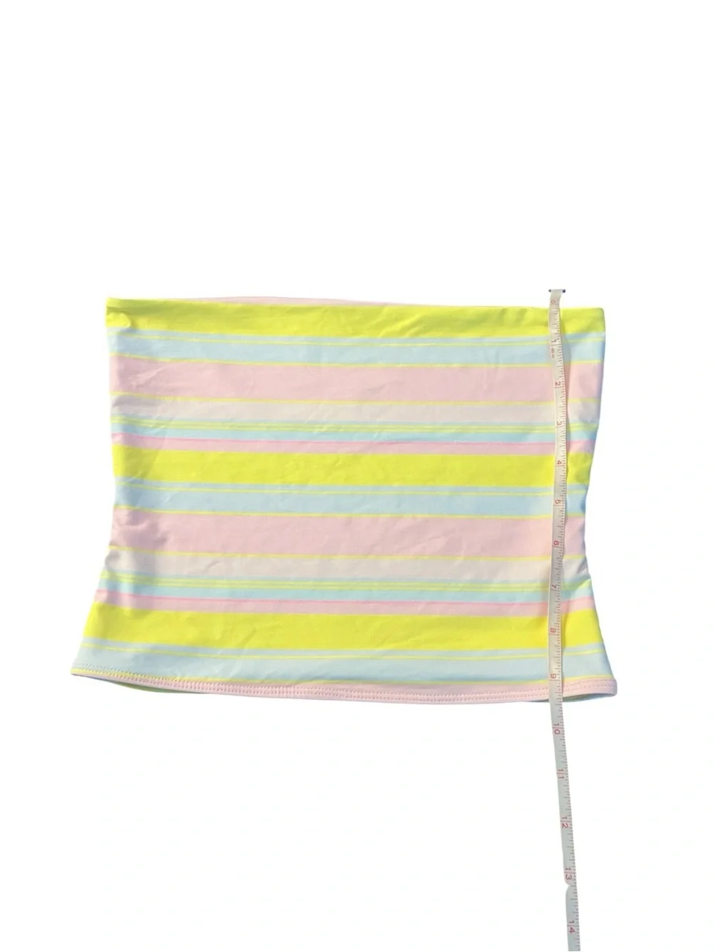 Frankie's Bikinis Pastel Pink Bandeau Swim Top Size XS